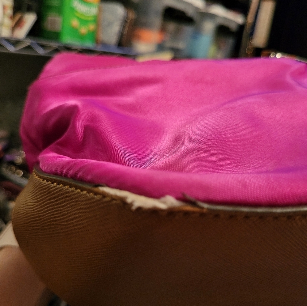 Michael Kors Fuchsia Tote With Silver Hardware & Finishings - Picture 14 of 15